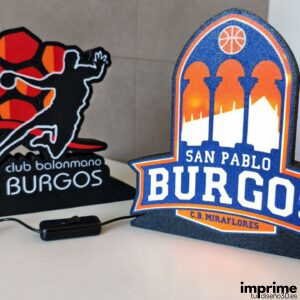 Lámpara de equipo deportivo en impresión 3D