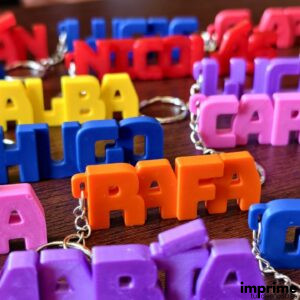 Llaveros personalizados en impresión 3D