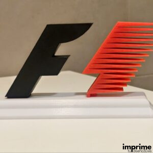 Logo Formula 1 en impresión 3D