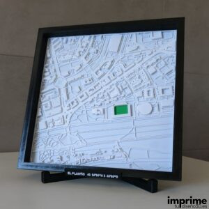 Mapa personalizable en impresión 3D