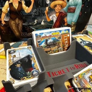 Soporte de cartas de Ticket to Ride en impresión 3D